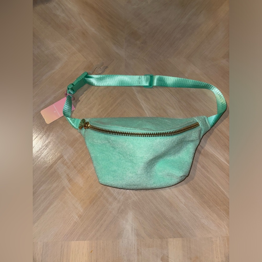 Stoney clover lane Green terry cloth Belt Bag